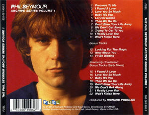 Phil Seymour : Phil Seymour 1 (CD, Album, RE)