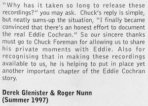 Eddie Cochran : Rockin' It Country Style (The Legendary Chuck Foreman Recordings 1953-55) (CD, Album)