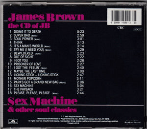James Brown : The CD Of JB (Sex Machine And Other Soul Classics) (CD, Comp, Mono, Club)