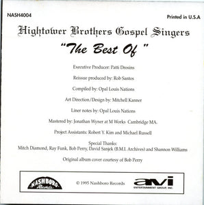 The Hightower Brothers : The Best Of The Hightower Brothers (CD, Comp)