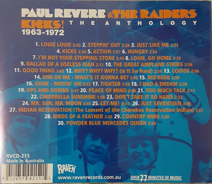 Paul Revere & The Raiders : Kicks! The Anthology 1963-1972 (CD, Comp)