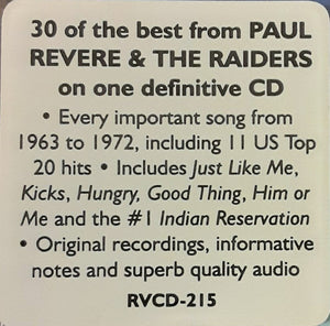 Paul Revere & The Raiders : Kicks! The Anthology 1963-1972 (CD, Comp)