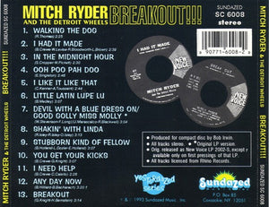Mitch Ryder And The Detroit Wheels* : Breakout...!!! (CD, Album, RE)