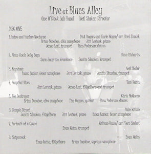 University Of North Texas One O'Clock Lab Band* Directed By Neil Slater : Live At Blues Alley (2xCD, Album)