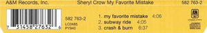 Sheryl Crow : My Favorite Mistake (CD, Single)