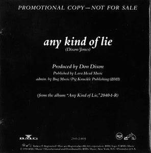 Marti Jones : Any Kind Of Lie (CD, Single, Promo)