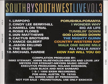Load image into Gallery viewer, Various : SXSW Live Vol.3 (CD, Comp, Promo)
