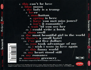 Tony Bennett : Sings Rodgers & Hart Songs (CD, Comp)