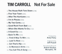 Load image into Gallery viewer, Tim Carroll (8) : Not For Sale (CDr, Album, Promo)
