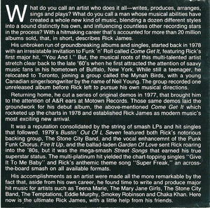 Rick James : Rick James And Friends (CD, Album, Comp)
