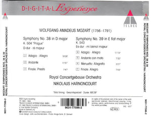 Mozart* : Royal Concertgebouw Orchestra* . Nikolaus Harnoncourt : Symphony No. 38 'Prague' / Symphony No. 39 (CD, RP)