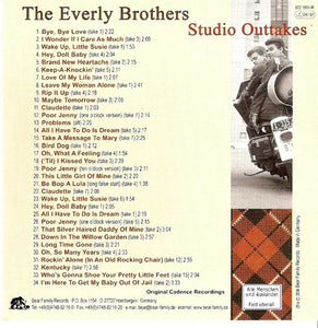 The Everly Brothers* : Studio Outtakes (CD, Comp, Box)