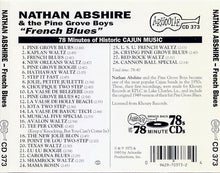 Load image into Gallery viewer, Nathan Abshire And His Pine Grove Boys* : French Blues (CD, Comp)
