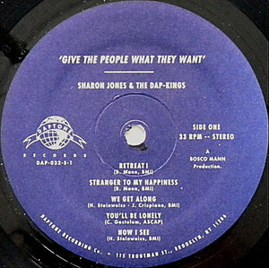 Sharon Jones & The Dap-Kings : Give The People What They Want (LP, Album)