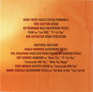 Randy Weeks : Madeline (CD)
