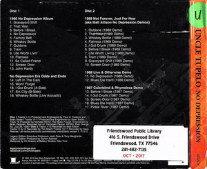 Uncle Tupelo : No Depression (2xCD, Album, RE, RM)