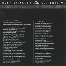 Load image into Gallery viewer, Roky Erickson : All That May Do My Rhyme (CD, Album, RE)
