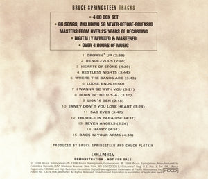 Bruce Springsteen : Tracks Sampler (HDCD, Promo, Smplr)