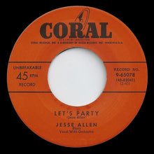 Load image into Gallery viewer, Jesse Allen  / Goree Carter : Let&#39;s Party / I&#39;m Your Boogie Man (7&quot;, Unofficial)
