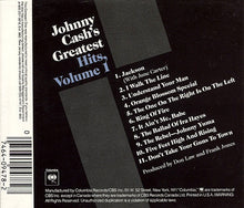 Load image into Gallery viewer, Johnny Cash : Greatest Hits Volume 1 (CD, Comp, RE)
