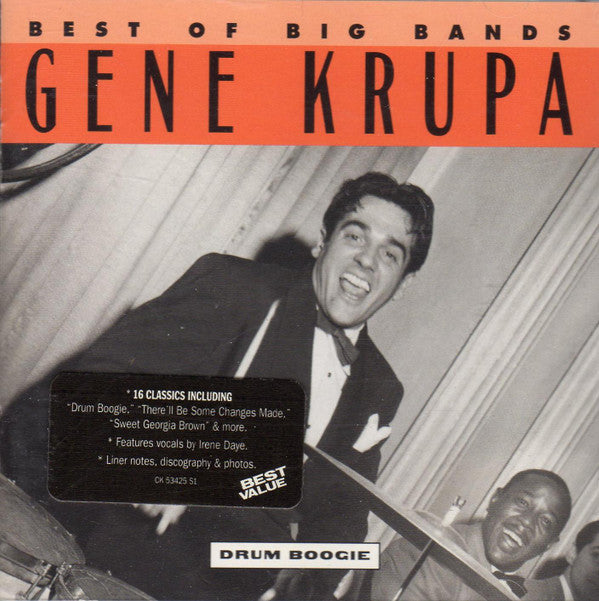 Gene Krupa And His Orchestra : Drum Boogie (CD, Comp, Mono)