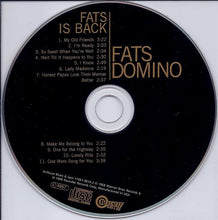 Load image into Gallery viewer, Fats Domino : Fats Is Back (CD, Album, RE)
