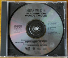 Load image into Gallery viewer, Brian Wilson : Imagination Words + Music (CD, Promo, Smplr)
