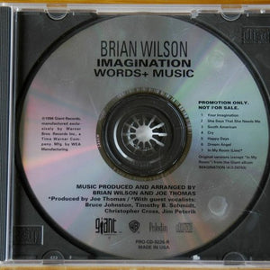 Brian Wilson : Imagination Words + Music (CD, Promo, Smplr)