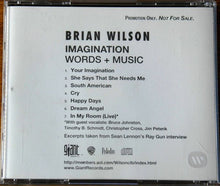 Load image into Gallery viewer, Brian Wilson : Imagination Words + Music (CD, Promo, Smplr)
