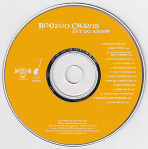 Boozoo Chavis : Hey Do Right! (CD, Album)