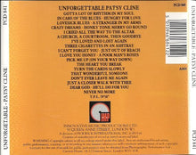 Load image into Gallery viewer, Patsy Cline : Unforgettable Patsy Cline (CD, Comp)
