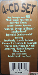 Various : Great Speeches Of The 20th Century (4xCD, Comp, RE + Box)
