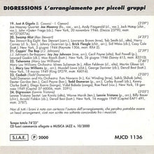 Load image into Gallery viewer, Various : Digressions - L&#39; Arrangiamento Per Piccoli Gruppi (CD, Comp)
