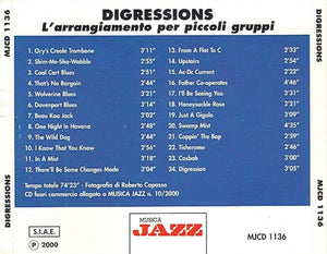 Various : Digressions - L' Arrangiamento Per Piccoli Gruppi (CD, Comp)