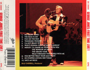 George Jones (2) : First Time Live! (CD, Album, RE)