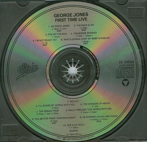 George Jones (2) : First Time Live! (CD, Album, RE)