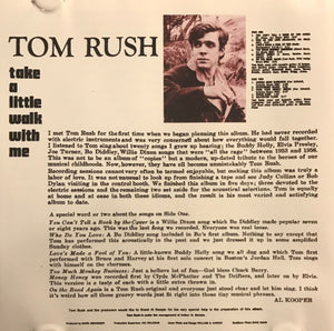 Tom Rush : Take A Little Walk With Me (CD, Album, RE)