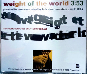 Ringo Starr : Weight Of The World (CD, Single, Promo)