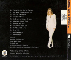 Diana Krall : All For You (A Dedication To The Nat King Cole Trio) (CD, Album, Club, Dig)