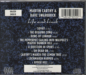 Martin Carthy & Dave Swarbrick* : Life And Limb (CD, Album)