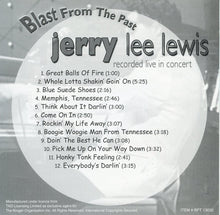 Load image into Gallery viewer, Jerry Lee Lewis : Blast From The Past (CD, Comp)
