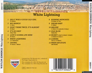 Waylon Jennings : White Lightning (CD, Comp)