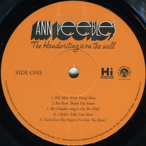 Ann Peebles : The Handwriting Is On The Wall (LP, Album, RE)