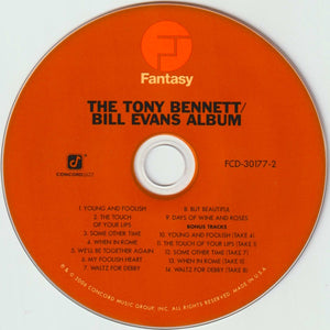 Tony Bennett / Bill Evans : The Tony Bennett Bill Evans Album (CD, RE, RM)