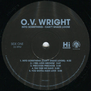 O.V. Wright : Into Something, Can't Shake Loose (LP, Album, RE)