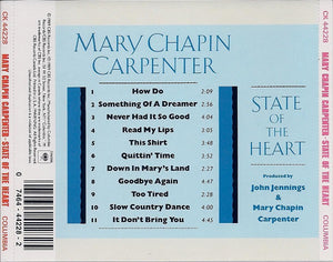 Mary Chapin Carpenter : State Of The Heart (CD, Album)