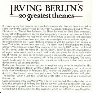 The Allen Toussaint Orchestra : Irving Berlin's 20 Greatest Themes (Dancing Cheek To Cheek) (CD)