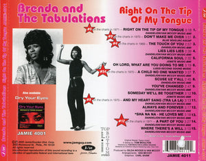 Brenda & The Tabulations : Right On The Tip Of My Tongue (CD, Comp)