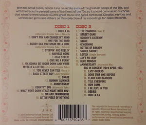 Ronnie Lane & Slim Chance : Ooh La La - An Island Harvest (2xCD, Comp, Sli)