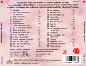 Marian Anderson : Spirituals (CD, Album, RE)